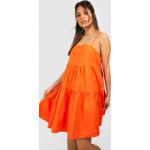 Robes mi-longues Boohoo orange à volants minis Taille M pour femme en promo 