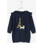 Robes à motifs enfant Vertbaudet bleus foncé Tour Eiffel Taille 3 ans pour fille de la boutique en ligne Vertbaudet.fr 