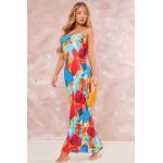 Robes longues fleuries multicolores à fleurs Taille XS pour femme 
