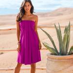 Robes d'été violettes en viscose Taille XL pour femme 