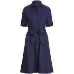 Robes chemisier de créateur Ralph Lauren bleu marine en coton mélangé Taille S pour femme 
