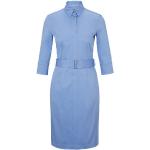 Robes ceinturées de créateur HUGO BOSS BOSS bleus clairs en coton bio éco-responsable Taille XXS look casual pour femme 