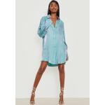 Robes d'été Boohoo turquoise à manches trois-quart Taille XL pour femme en promo 