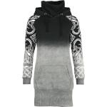 Robes courtes Black Premium by EMP gris foncé à capuche courtes Taille XL pour femme 