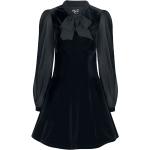 Robes courtes Hell Bunny noires en polyester courtes à col rond Taille XS look streetwear pour femme 
