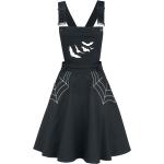 Robes courtes Hell Bunny noires à imprimé animal en coton à motif animaux courtes Taille XS look gothique pour femme 