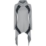 Robes courtes Poizen Industries grises en polyester courtes Taille 4 XL look gothique pour femme 