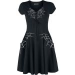 Robe courte Gothic de Rockabella - Robe Black Widow - S à 4XL - pour Femme - noir/blanc