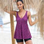 Robes de bain violettes en polyamide Tailles uniques pour femme en promo 