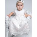 Robes à motifs enfant blanches en coton pour fille de la boutique en ligne Etsy.com 