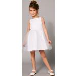 Robes de cérémonie Vertbaudet blanches en tulle Taille 10 ans pour fille en promo de la boutique en ligne Vertbaudet.fr 