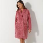 Robes de chambre longues roses en polyester Taille XL pour femme en promo 