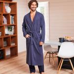 Robes de chambre bleues en coton Taille S pour homme en promo 