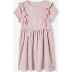 Robes à manches courtes Vertbaudet rose pastel lamées en polyester Taille 4 ans pour fille de la boutique en ligne Vertbaudet.fr 