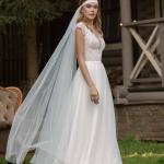 Robes de mariée blanc d'ivoire à manches courtes à manches courtes Taille XS pour femme 