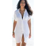 Robes d'été blanches en viscose à manches courtes Taille XXL pour femme 