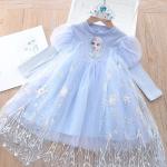 Robes à manches longues La Reine des Neiges Elsa pour fille en promo de la boutique en ligne Aliexpress.com 