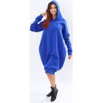 Robes sweat bleues à capuche Taille XS look preppy pour femme 