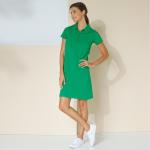 Robes en maille vertes en coton à manches courtes Taille 3 XL look sportif pour femme en promo 