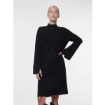 Robes en laine d'hiver Yas noires en laine à manches longues look fashion pour femme 