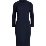 Robes manches trois quart de créateur Ralph Lauren bleu marine en jersey à manches trois-quart Taille XL pour femme en promo 