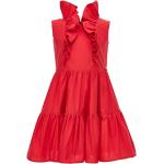 Robes d'été Monnalisa rouges en coton Taille 4 ans pour fille en promo de la boutique en ligne Monnalisa.com/fr 