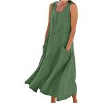 Robes en dentelle vintage vertes à fleurs maxi à manches courtes Taille S plus size style bohème pour femme 