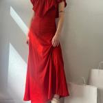 Robes flamenco rouges look vintage pour femme 