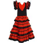 Robes flamenco rouges en satin Taille 12 ans look fashion pour fille de la boutique en ligne Amazon.fr Amazon Prime 