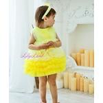 Robes de demoiselle d'honneur jaunes en tulle look fashion pour fille de la boutique en ligne Etsy.com 
