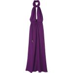 Robes longues bohèmes LONGCHAMP violettes longues Taille S style bohème pour femme 