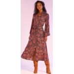 Robes longues violettes à manches longues longues à manches longues Taille XL pour femme en promo 