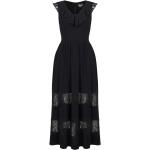 Maxis robes Hell Bunny noires en viscose maxi sans manches Taille XS look streetwear pour femme 