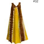 Robes longues bohèmes en coton longues sans manches à col en V Tailles uniques style bohème pour femme 
