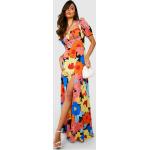 Robes longues fleuries Boohoo multicolores à fleurs longues à mancherons Taille XS pour femme 