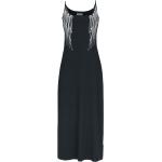 Maxis robes Innocent Lifestyle noires en coton à motif bateaux maxi à col bateau Taille XXL look gothique pour femme 