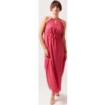 Robes à imprimés Naf Naf roses en polyester longues pour femme 