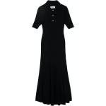 Robes longues fendues Zadig & Voltaire noires en laine à strass à manches courtes Taille L pour femme 
