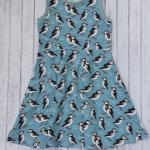 Robes à motifs enfant bleues en jersey pour fille de la boutique en ligne Etsy.com 