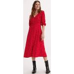 Robe manches longues Breslin Rouge / Sinead Dot Script Red