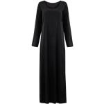 Robes en dentelle vintage de mariée noires à fleurs en velours à manches longues à col rond Taille 3 XL style bohème pour femme 