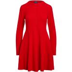 Robes en laine pour le nouvel an de créateur Ralph Lauren Polo Ralph Lauren rouges en laine à manches longues Taille M pour femme 