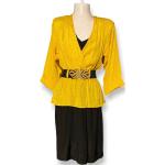 Robes d'été jaunes à pois Taille XS look vintage pour femme 