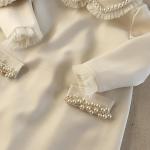 Robes de baptême blanc d'ivoire à perles pour fille de la boutique en ligne Etsy.com 