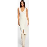 Robes pull Morgan blanc d'ivoire midi sans manches Taille S look fashion pour femme 