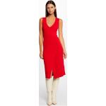 Robes pull Morgan rouges midi sans manches Taille S look fashion pour femme 