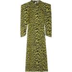 Robes en soie Zadig & Voltaire jaunes à effet léopard en soie à épaulettes Taille XS pour femme 