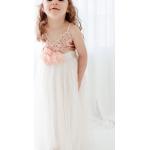 Robes tulle blanc d'ivoire en tulle à paillettes à motif fleurs pour fille de la boutique en ligne Etsy.com 