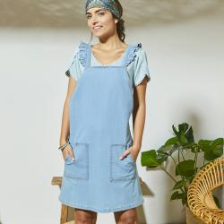 Robes trapèze Blancheporte bleues lavable en machine pour femme 