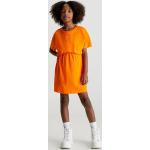 Robes à manches courtes Calvin Klein orange en jersey bio éco-responsable de créateur Taille 4 ans pour fille de la boutique en ligne Calvinklein.fr 